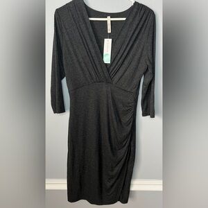 Gilli Charcoal Long Sleeve Dress